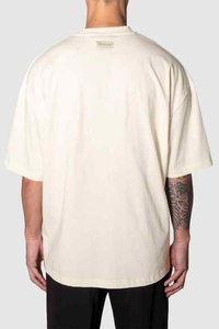 เสื้อยืดโอเวอร์ไซส์สำหรับผู้ชายเสื้อยืดโลโก้แบบเรียบขนาดใหญ่ออกแบบได้ตามต้องการ - Product Image 5