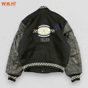 OEM Fabricant Broderie en chenille de haute qualité Bomber de baseball personnalisée pour hommes, collège, veste universitaire en cuir Letterman - Product Image 4