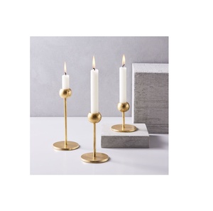 Brass Candle Stand Handmade Home <b>Table</b> Centerpieces Decorative White <b>Tall</b> Candelabra Candle Stand with Sale Product - Product Image 4