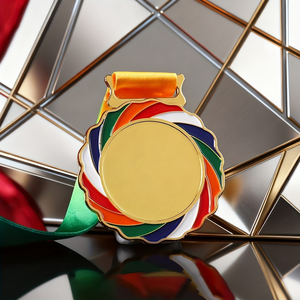 Medaglia in Lega di Zinco Personalizzata, Medaglia d'Oro con Nastro, Adatta per Vari Eventi, Competizioni e Premiazioni Onorarie - Product Image 4