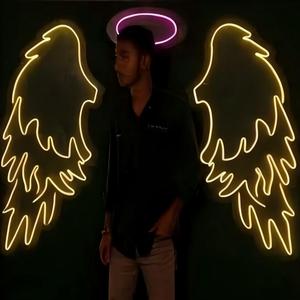 Giao Hàng Nhanh Chóng Đèn LED Dấu Hiệu Đầy Màu Sắc Đèn Neon Hình Dạng Cánh Tùy Chỉnh Neon Dấu Hiệu Cho Bức Tường Trong Nhà Lễ Hội Kỷ niệm Trang Trí Nội Thất - Product Image 3