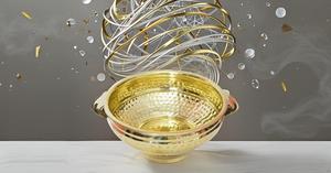 Urli décoratif en laiton pour la décoration de la maison et du bureau ustensile de table idéal pour cadeau bol traditionnel pot de fleur de 16 pouces - Product Image 2