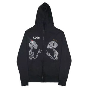 Venta al por mayor Vintage Distress Paint Hoodie Acid Wash Heavyweight Sun Faded Hoodie Hombres Algodón French Terry hoodies - Product Image 2