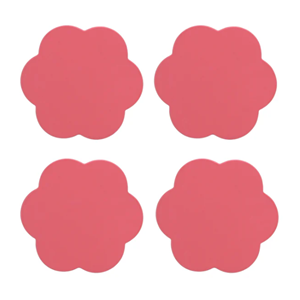 Flower Shaped White Lacquer Coaster, Premium <b>Wood</b> Drink With Scalloped Lacquer <b>Placemat</b> For Chic Tabletop Styling, Vietnam Craft - Product Image 2