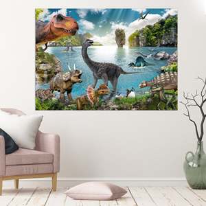 Affiche de dinosaure XXL de style moderne, papier 250g, 100x140cm, art mural - Product Image 3