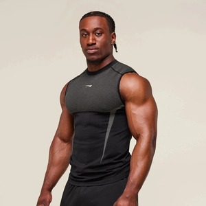 Summer fitness <b>vest</b> for men, sleeveless, suitable for fitness training, <b>cycling</b>, and fitness clothing - Product Image 1