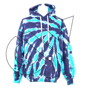 OEM personalizado de los hombres Tie Dye Hoodie de alta calidad respetuoso del medio ambiente polar de moda 3D patrón de invierno con capucha Collar - Product Image 5