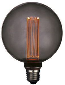 Lampada LED a globo di cristallo con effetto fumoso a incandescenza, 125mm, 4W, 1800K (F-Bright 2601216-S) - Product Image 1