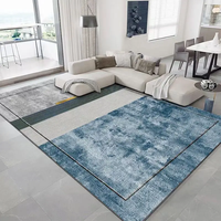 Tapis moderne en velours cristal 3D, base antidérapante à pois, tapis sur mesure, imprimé abstrait en peluche pour salons contemporains et voitures
