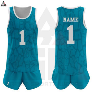 Ensembles d'uniformes de volley-ball personnalisés de haute qualité 100% polyester dernière conception professionnelle avec technologie imprimée - Product Image 5