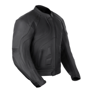 Transporter Black Genuine Leather Racing Motorbike Jacket Track Racers CE-Certified Armours Protection Motorcycle Jacket For Men - Product Image 1
