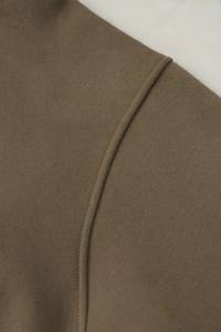 Jersey informal de alta calidad para mujer, Top corto con capucha, manga larga con cuello con cremallera y decoración bordada para invierno - Product Image 4