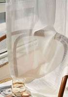 100% lin blanc 5% lumière solaire passlin voilages Plan Voile tissu nouveau matériau solide pour le salon chambre moderne