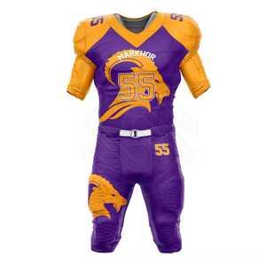 Uniforme de Fútbol Americano Sublimado Personalizado al por Mayor, Uniforme Deportivo con Estilo, Personalización Completa, Bordado, Jersey de Fútbol Americano - Product Image 6