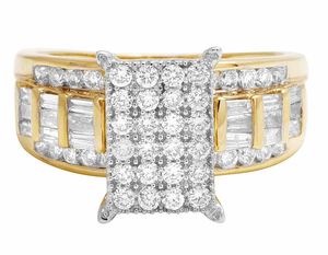 Anillo de compromiso de moissanita con diseño de forma cuadrada de lujo en plata de ley 925, joyería nupcial para boda para mujer, regalo de aniversario - Product Image 4