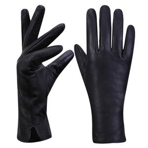 Gants en cuir véritable respirants et élégants pour femmes, pour une utilisation en extérieur et au quotidien, quatre saisons, pour garder au chaud, compatibles avec les écrans tactiles - Product Image 1