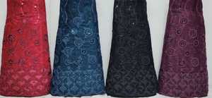 Lehenga Choli ตาข่ายเลื่อมเนื้อนิ่ม2.8ม. ขอบ4ด้านดูฮัตตาสีชมพูสำหรับปาร์ตี้ส่งออกเป็นจำนวนมาก - Product Image 2