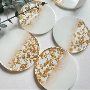 Sous-verres en résine créatifs les plus vendus, modèle ange, design artisanal, personnalisable pour la décoration de la maison et des mariages - Product Image 1