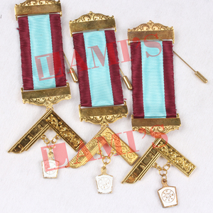 Meilleure qualité Mark Past Breast Jewel Maçonnic Regalia Jewel Custom Chest Tags Jewels - Product Image 4