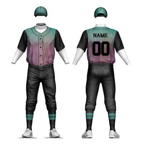 Custom Men Baseball Uniform Factory Direct Supply Quick Dry Sublimation Print Teamwear OEM ODM <b>Sports</b> <b>Apparel</b> - Product Image 4