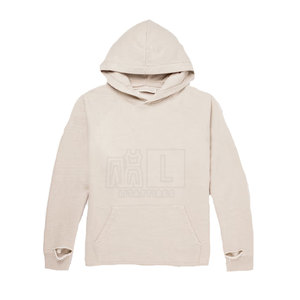 Hoodies en détresse pour hommes du fabricant professionnel Basics Cotton Blended Low quantité minimale de commande pour la saison hivernale - Product Image 1