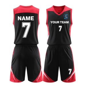 Diseña tu propio uniforme de baloncesto con logotipo a precio al por mayor, gran oferta, uniforme de baloncesto de poliéster 100% - Product Image 5