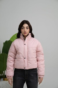 Chaqueta de Algodón con Cuello Alto para Mujer, Otoño-Invierno 2025-26, Estilo Informal y Sencillo, Manga Larga con Cierre de Cremallera, Estilo Combinable - Product Image 4