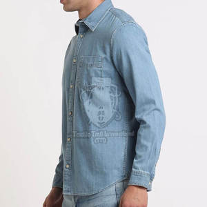 Chemise en jean de style unique, taille personnalisée, chemise en jean la plus vendue, dernier prix, chemise en jean légère, chemise en jean d'extérieur - Product Image 3