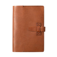 Cuaderno de cuero de tamaño A4 con logotipo personalizado, cuadernos de estilo impreso personalizados con cubierta de chaqueta de encuadernación de libros para regalo