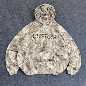 Wholesale Vintage Solid Breathable Street Style Winter Oversized <b>Pullover</b> Pocket Knitted Hoodie for <b>Men</b> - Product Image 2