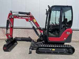 Mini-excavatrice Yanmar SV22, 2,2 tonnes, excavatrice hydraulique compacte, rotation zéro, excavatrice à chenilles pour la construction et l'aménagement paysager - Product Image 5