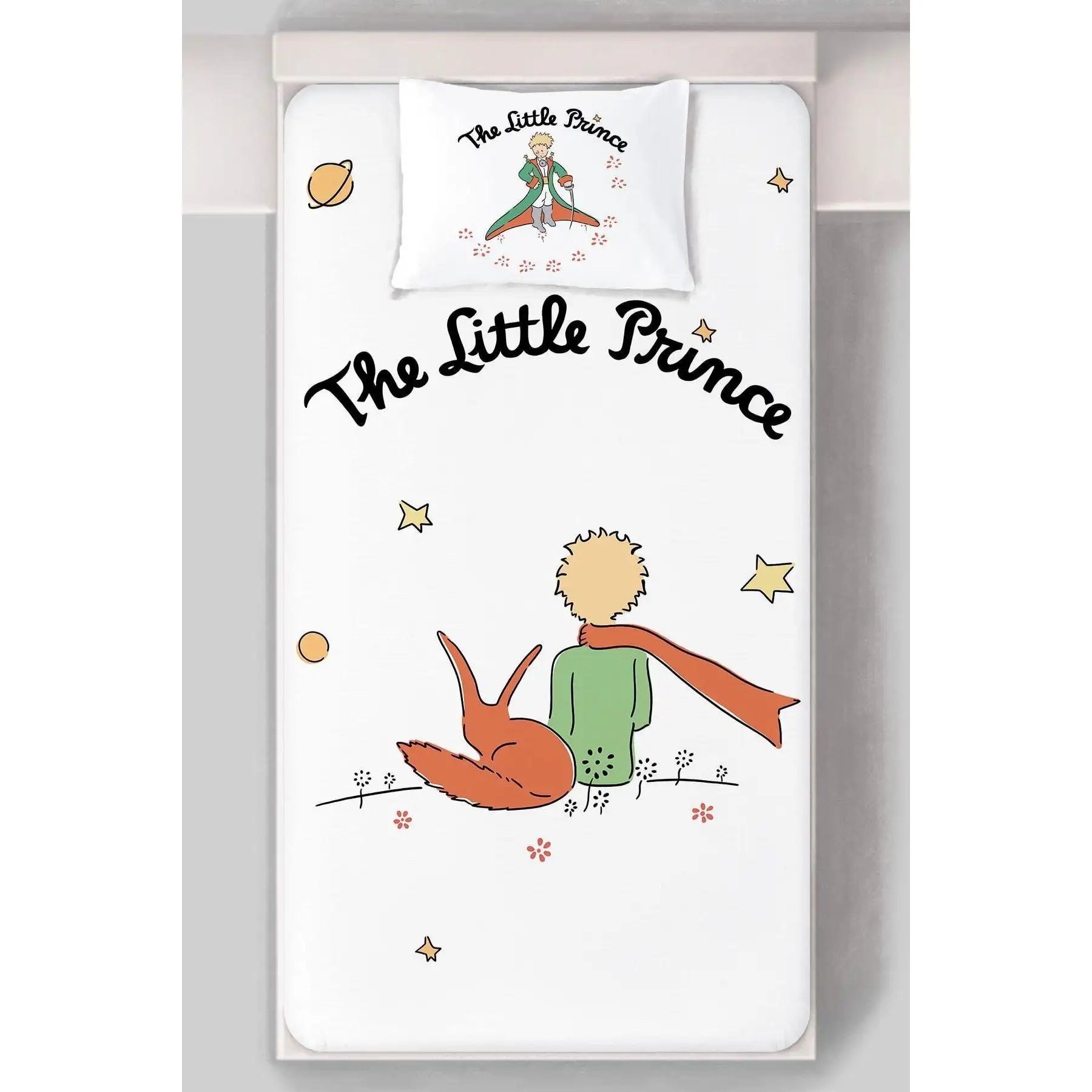 Набор Простыней (90x190 высота 20) -чистая детская серия-лиса и Маленький принц