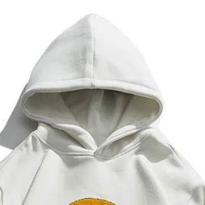 Sudadera con capucha de gran tamaño para hombre de diseño premium hecha a medida, sudaderas con capucha sublimadas de invierno con estampado grueso de lana informal para hombre - Product Image 2