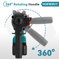 Perceuse à percussion sans fil 220V, marteau électrique sans balais, perceuse rotative multifonctionnelle, pique électrique 26mm 1680W pour batterie 18V