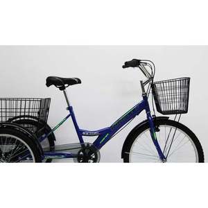 Bicicleta de Carga Dorello Sunday Modelo 3 con Llanta de 20 Pulgadas, Horquilla de Aluminio 2060 Azul y Cesta - Bicicleta Azul - Product Image 1