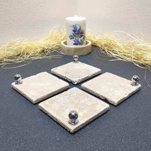 Sous-verres en bois peints à la main de haute qualité Tampons de boisson artisanaux pour cadeaux traditionnels, événements culturels et sous-verres en pierre - Product Image 2