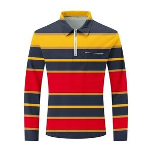 Polos de manga larga para hombre en blanco de alta calidad, polos de manga corta transpirables antiarrugas con botones - Product Image 4