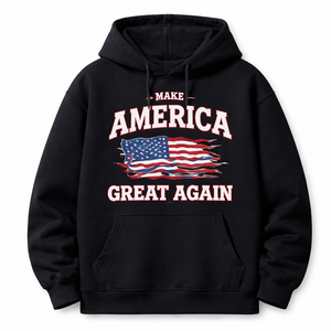 <b>Mens</b> Premium Cotton <b>Fleece</b> Hoodie Make America Great Again Printed Pullover Winter Streetwear Casual <b>Hooded</b> Sweatshirt 2026 - Product Image 5
