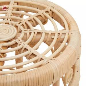 Taburete redondo de mimbre para sala de estar, dormitorio, hotel, villa, precio al por mayor, directo de fábrica desde Vietnam - Product Image 2