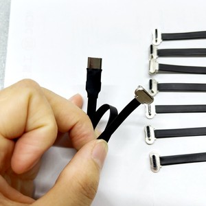 Mềm Slim <span class=keywords><strong>USB</strong></span> C Cáp FPV mỏng Ribbon FPC sạc cáp <span class=keywords><strong>USB</strong></span> Type-C nam 90 độ góc cạnh phải xuống góc cạnh để <span class=keywords><strong>USB</strong></span> Loại C nữ - Product Image 1