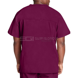 Uniforme Médico Resistente de Manga Corta con Cuello Alto, Antiarrugas y de Primera Calidad - Product Image 5