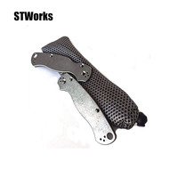 Balances de couteau en titane brossé washstone pour Para 3 Spyderco Benchmade Bugout 535