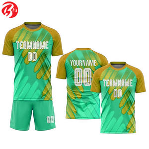 Uniforme de fútbol de verano de tela cómoda para hombres y mujeres, camisetas de fútbol de corte automatizado para adultos - Product Image 5