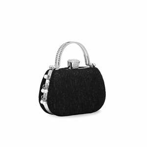 <b>Black</b> Luxury Crystal Clutch P15332 Elegant Rhinestone <b>Evening</b> Party <b>Bag</b> Classic and Fashionable Purse Style - Product Image 2