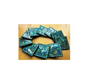 Premium Quality Mosaic <b>coaster</b> Best Gift for Office Employs Use for Serving and Party Use Beer Cocktail <b>Glass</b> at Best Price - Product Image 3