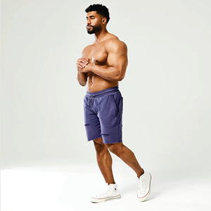 Wicking Loopback Sweat Patriot Blue Golden Era Pantalones cortos rasgados Sensación de la mano suave Humedad elástica natural - Product Image 1