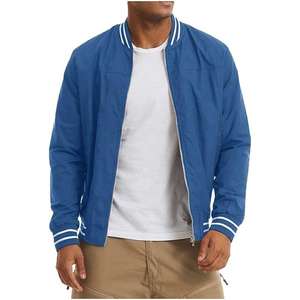 Vestes d'université brodées à impression personnalisée de haute qualité Veste de baseball personnalisée pour hommes Veste d'université surdimensionnée vierge en gros - Product Image 5