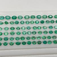 Émeraude naturelle de Zambie de 24,05 carats, taille ovale, pierre précieuse en vrac pour la fabrication de bijoux, pierres d'émeraude facettées, fournisseur en gros d'Inde