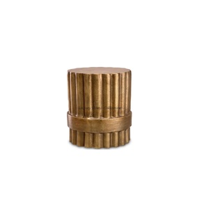 Métal plaqué brillant couleur or Table d'appoint moderne de créateur Table basse faite à la main Maison Hôtel et Restaurant Meubles décoratifs - Product Image 5
