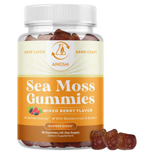 Gomitas de Musgo Irlandés y Saúco de Alta Calidad, Certificadas por HACCP, 60 Unidades, Apoyo Inmunológico y Digestivo para Adultos, Apto para la Tiroides - Product Image 1